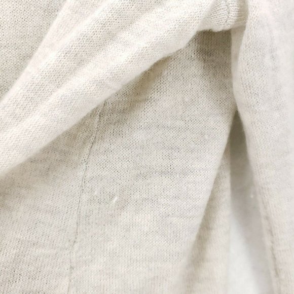 Club Monaco 100% Cashmere Beige Lightweight Knit Top Tie Sleeve Size LARGE - Picture 7 of 7